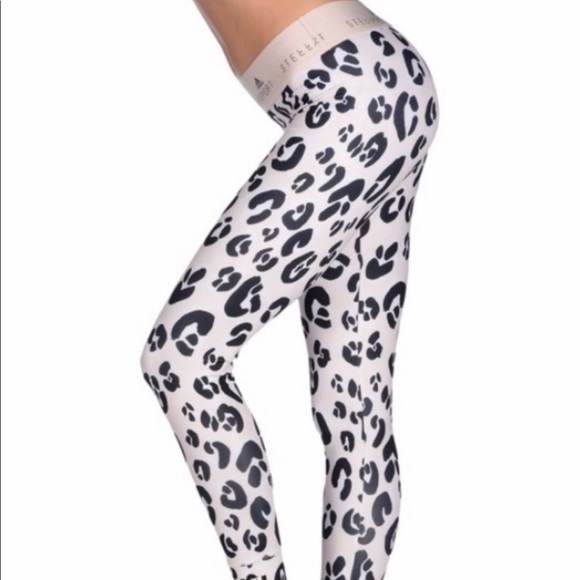 🔥🔥HOST PIC🔥🔥Adidas Stella McCartney Pink Leopard Print Leggings - Picture 3 of 14